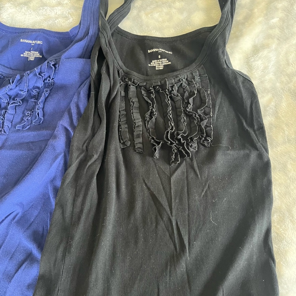 Banana Republic Ruffle Tank Tops - Picture 6 of 8